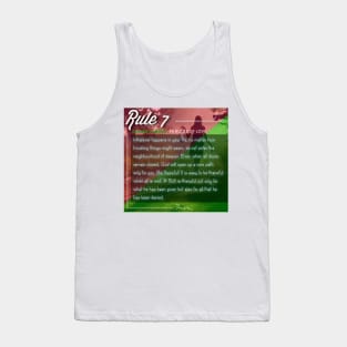 40 RULES OF LOVE - 7 Tank Top